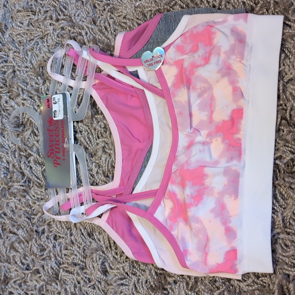 ♥️ 4/$20 Sweet Princess Girls Seamless Bras